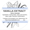 triple washed vanilla extract