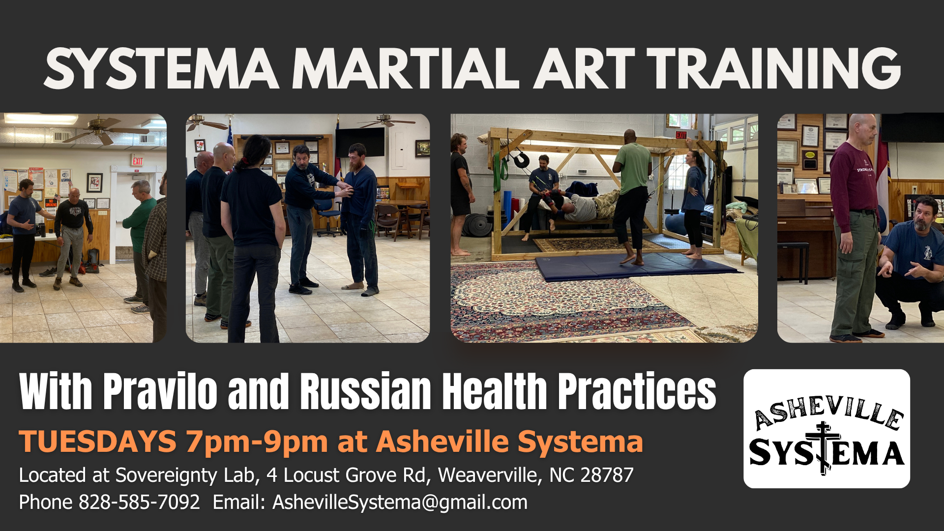 Systema: Russian Martial Art, Pravilo and Health Practices -Tuesdays